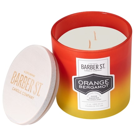 Zippo Barber Street Orange Bergamot Odor Masking Candle 71001